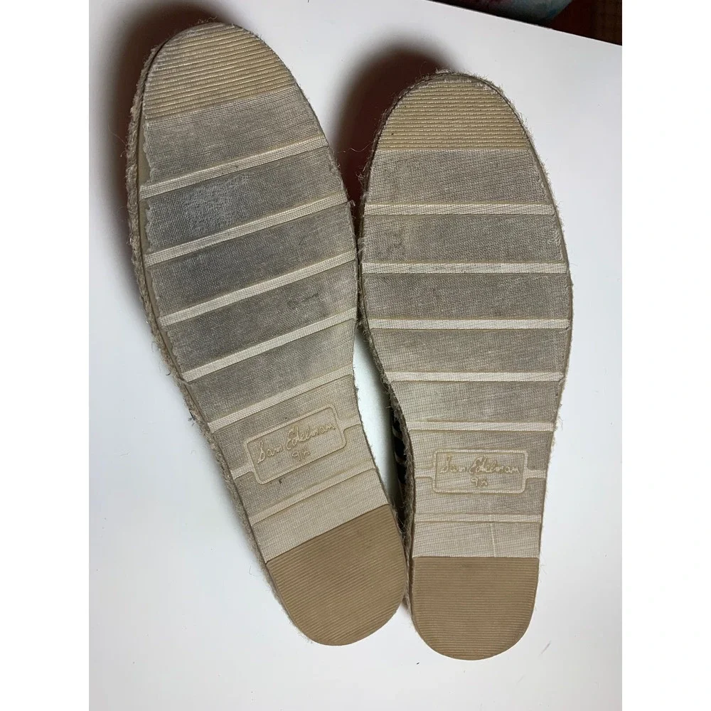 Sam Edelman Verona Stripe Espadrilles Flats Pink Navy Casual Shoes Size 9.5 M